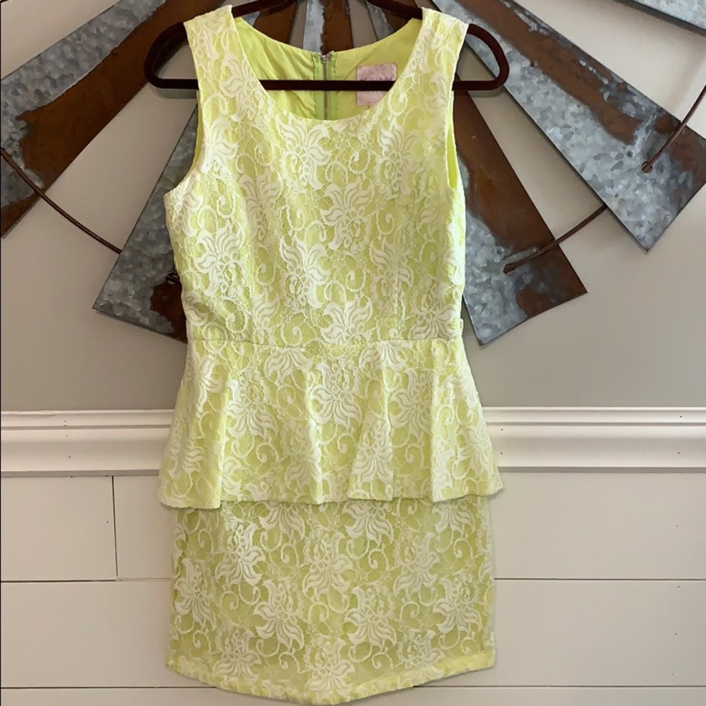 Romeo and Juliet Couture Peplum Dress